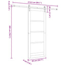 vidaXL Csúszó ajtó ORKDAL Fehér 83 x 202 cm Tömör Fenyőfa