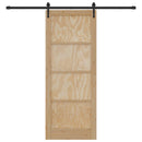 vidaXL Csúszó ajtó ORKDAL Természetes 83 x 211 cm Tömör Fenyőfa