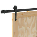 vidaXL Csúszó ajtó ORKDAL 83 x 232 cm Tömör Fenyőfa Természetes