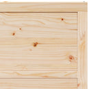 vidaXL Csúszó ajtó Természetes 80 x 208 cm Tömör Fenyőfa