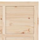 vidaXL Csúszó ajtó Természetes 90 x 208 cm Tömör Fenyőfa