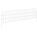 vidaXL Kerti kerítés karókkal 48 pcs 115 x 30 cm Mesh Horganyzott Acél