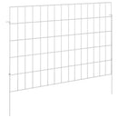 vidaXL Kerti kerítés karókkal 48 pcs 75 x 50 cm Mesh Horganyzott Acél