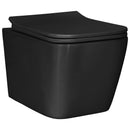 vidaXL Fali WC Kerámia Fekete