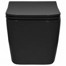 vidaXL Fali WC Kerámia Fekete