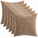 vidaXL Párna 6 db HEERLEN Barna 30 x 30 cm Chenille Szövet