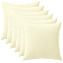 vidaXL Párna 6 db HEERLEN Krémszínű 30 x 30 cm Poliészter