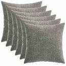 vidaXL Párna 6 db HEERLEN Sötétszürke 35 x 35 cm Chenille Szövet