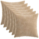 vidaXL Takaró Párna 6 db HEERLEN Tópszínű 40 x 40 cm Chenille Szövet