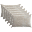 vidaXL Párna 6 db HEERLEN Világosszürke 40 x 60 cm Chenille Szövet