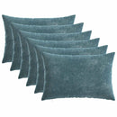 vidaXL Párna 6 db HEERLEN Kék 40 x 60 cm Chenille Szövet