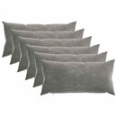 vidaXL Párna 6 db HEERLEN Sötétszürke 40 x 70 cm Chenille Szövet