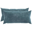 vidaXL Párna 2 db HEERLEN Kék 40 x 70 cm Chenille Szövet