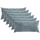 vidaXL Párna 6 db HEERLEN Világoskék 40 x 80 cm Chenille Szövet