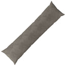 vidaXL Párna párnával HEERLEN Világosszürke 40 x 145 cm Bársony