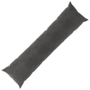 vidaXL Párna párnával HEERLEN Sötétszürke 40 x 145 cm Bársony