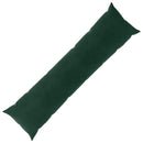 vidaXL Párna párnával HEERLEN Sötétzöld 40 x 145 cm Bársony