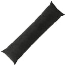 vidaXL Párna párnával HEERLEN Fekete 40 x 145 cm Bársony