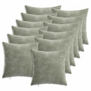 vidaXL Párna 12 db HEERLEN Zöld 45 x 45 cm Chenille Szövet