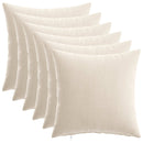 vidaXL Párna 6 db HEERLEN Krémszínű 45 x 45 cm Chenille Szövet