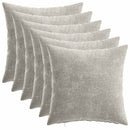 vidaXL Párna 6 db HEERLEN Világosszürke 50 x 50 cm Chenille Szövet