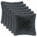 vidaXL Párna párnával HEERLEN 2 db Antracitszürke PV Mikroplüss