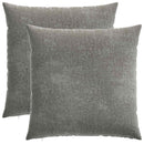 vidaXL Párna 2 db HEERLEN Sötétszürke 55 x 55 cm Chenille Szövet