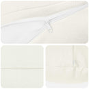 vidaXL Párna párnával HEERLEN 2 db Fehér Szövet