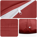 vidaXL Párna párnával HEERLEN 6 db Bordó Poliészter