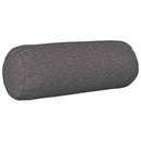 vidaXL Takaró Párna 6 db HEERLEN Világosszürke Ø 15 x 40 cm Szövet
