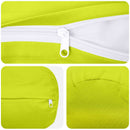 vidaXL Párna 2 db HEERLEN Fényes zöld Ø 15 x 40 cm Poliészter