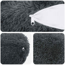 vidaXL Párna párnával HEERLEN 6 db Antracitszürke PV Mikroplüss