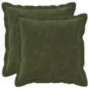 vidaXL Párna 2 db HOUTEN Zöld 35 x 35 cm Mikroszálas Plüss