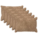 vidaXL Párna 6 db HOUTEN Tópszínű 40 x 60 cm Mikroszálas Plüss