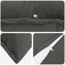 vidaXL Párna párnával HOUTEN 12 db Sötétszürke Bársony