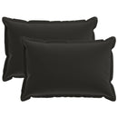 vidaXL Párna 2 db HOUTEN Fekete 50 x 70 cm Poliészter