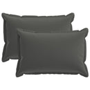 vidaXL Párna 2 db HOUTEN Antracitszürke 50 x 80 cm Poliészter