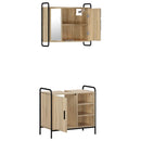 vidaXL Fürdőszobai Szekrény Szett 2 db Sonoma Tölgy 65,5 x 34 x 61 cm
