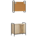 vidaXL Fürdőszobai Szekrény Szett 2 db Sonoma Tölgy 65,5 x 34 x 61 cm