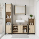 vidaXL Fürdőszobai Szekrény Szett 2 db Sonoma Tölgy 65,5 x 34 x 61 cm