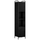 vidaXL Fürdőszobai Szekrény Szett 3 db Fekete Tölgy 40 x 36 x 181 cm