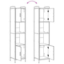 vidaXL Fürdőszobai Szekrény Szett 4 db Szürke Sonoma 40 x 36 x 181 cm
