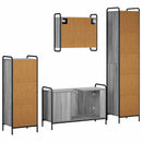 vidaXL Fürdőszobai Szekrény Szett 4 db Szürke Sonoma 40 x 36 x 181 cm