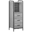 vidaXL Fürdőszobai Szekrény Szett 4 db Szürke Sonoma 40 x 36 x 181 cm