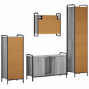 vidaXL Fürdőszobai Szekrény Szett 4 db Szürke Sonoma 40 x 36 x 181 cm