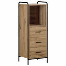 vidaXL Fürdőszobai Szekrény Szett 4 db Kézműves Tölgy 40 x 36 x 181 cm