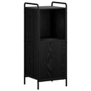 vidaXL Fürdőszobai Szekrény Szett 4 db Fekete Tölgy 40 x 36 x 200,5 cm