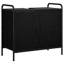 vidaXL Fürdőszobai Szekrény Szett 4 db Fekete Tölgy 40 x 36 x 200,5 cm