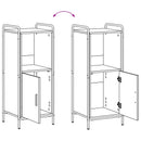 vidaXL Fürdőszobai Szekrény Szett 4 db Fekete Tölgy 40 x 36 x 200,5 cm