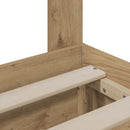 vidaXL Bed Frame with Storage and Headboard Artisan Oak 120 x 200 cm
